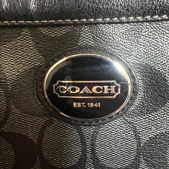Coach Black Signature Canvas Crossbody Bag - Picture 2 of 5